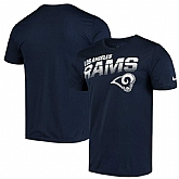 Los Angeles Rams Nike Sideline Line of Scrimmage Legend Performance T-Shirt Navy,baseball caps,new era cap wholesale,wholesale hats